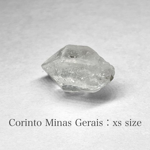 Corinto Minas Gerais crystal XS size：DT / ミナスジェライス州コリント産水晶 XSサイズ B ：ダブルターミネーテッド水晶