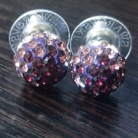 【SWAROVSKI スワロフスキー】ピアス クリスタル パヴェ ボール