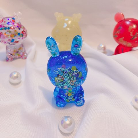 🧸スパンコール×ラメ×ブルー🧸みまもるん😍🙌