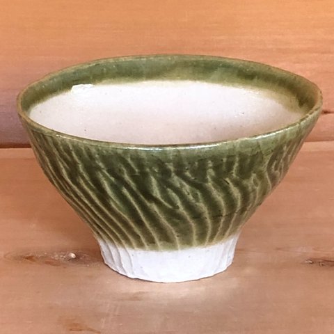 織部のお茶碗･シャープ