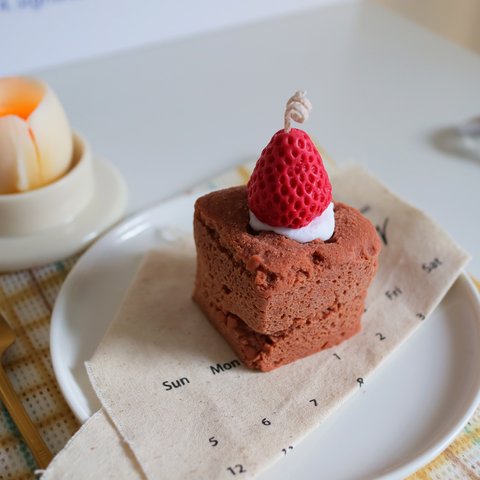 1P Nart Candle スイーツシリーズチョコレート溶岩ケーキのモールド　シリコンモールド　キャンドルモールド　チョコレート　ケーキ