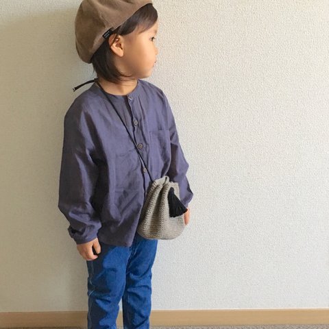 ＊ニット巾着kid'sポシェット＊