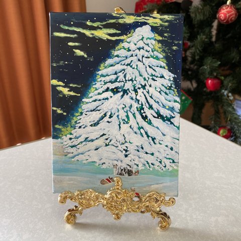 『メリークリスマス』　アクリル絵画　原画