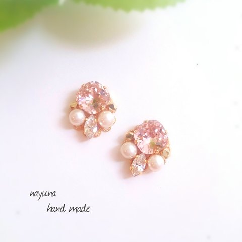 Vintage rose  イヤリング／ピアス