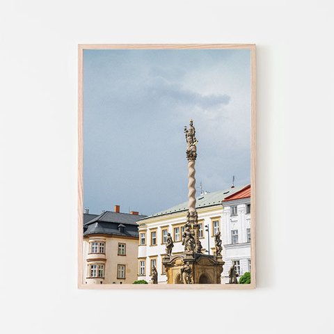 マリアンの円柱 / チェコ・プラハの景色 ヨーロッパ ポスター 写真 オールドタウン アート