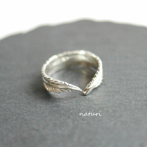 【plume】sv925 feather ring