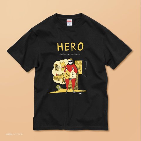 「誘惑と戦うHERO」コットン Tシャツ/送料無料