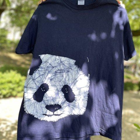 ◆パンダ2_ローケツ染めTシャツ__XXL・XXXL