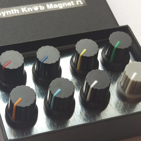 【マグネット】SKMカラーツマミアソートセット Synth Knob Magnet