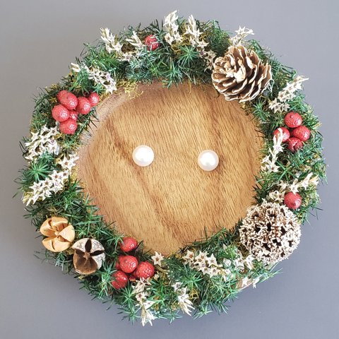 リングピロー　Xmas wreath