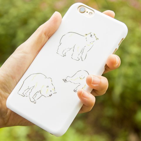 SALE!!!【iPhone/Android対応】「3びきのpolar bear」スマートフォンケース