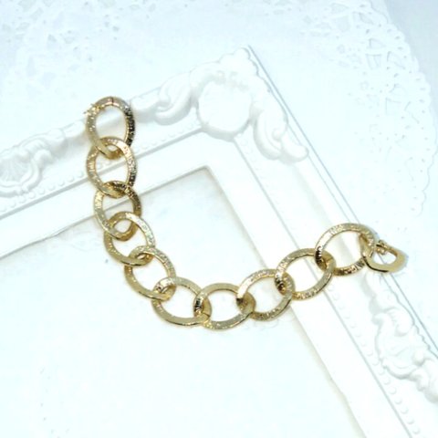 ｻｲｽﾞが選べる♡Gold chain bracelet…金属ｱﾚﾙｷﾞｰ対応…