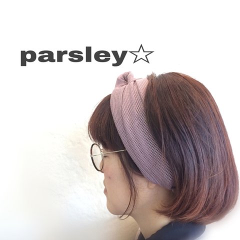 メッシュなヘアバンド☆ピンク