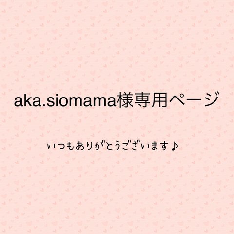 aka.siomama様専用ページ