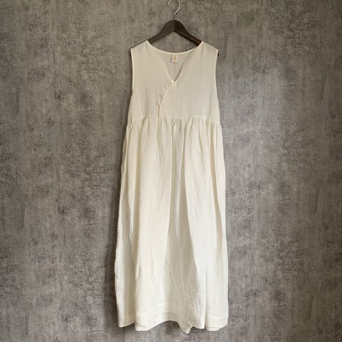 バンブーリネンサマードレス Bamboo linen summer dress