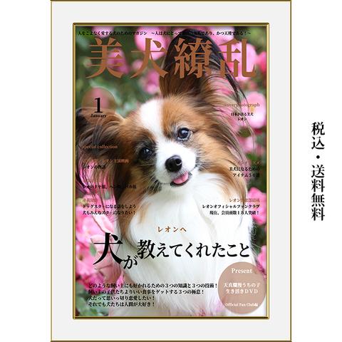 動物雑誌風ペットポスター　美犬繚乱