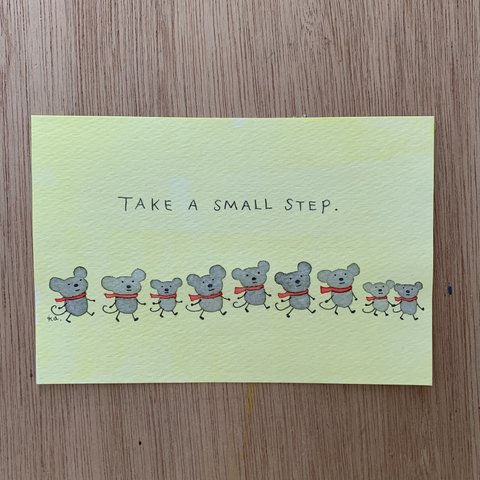 「take a small step」原画　送料無料