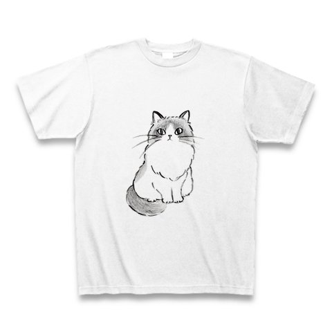 【送料無料】はちわれラグドール猫 Tシャツ