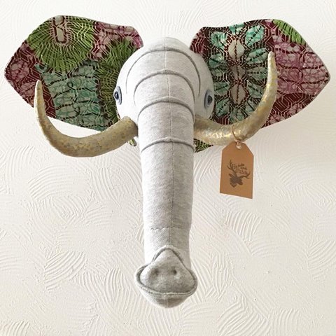 ●ANIMAL TROPHY African Elephant(M.size)アフリカンバティック柄