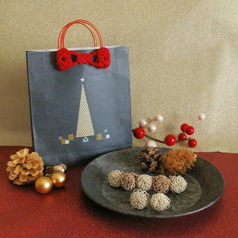 《minne限定 クリスマススペシャルギフトセット　バレッタ&イヤリング/ピアス》