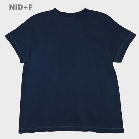 T-shirt muji dark indigo type-B cotton100%