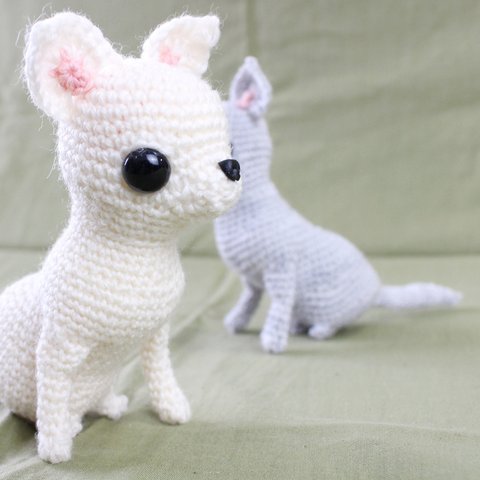 /チワワあみぐるみ編み図　Chihuahua amigurumi pattern