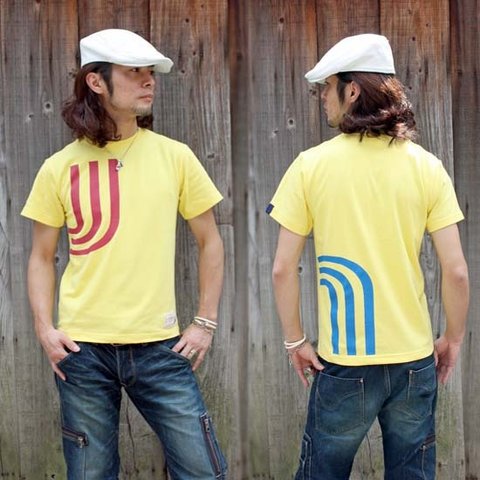  【JIKUU BY SLC】 コットン/メンズTシャツ『3J-ビビッド』