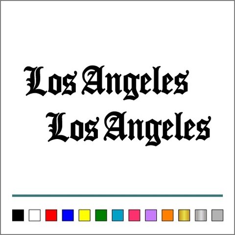 アメ車 ローライダー【 Los Angeles 001 】ステッカー お得2枚セット  USDM JDM stance【カラー選択可】 送料無料♪