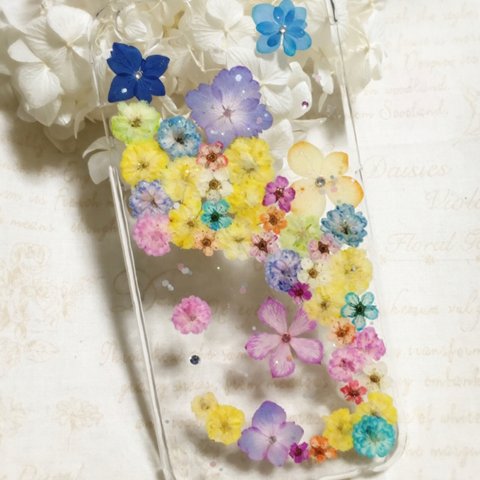 【受注製作】お花いっぱいiPhoneケース④