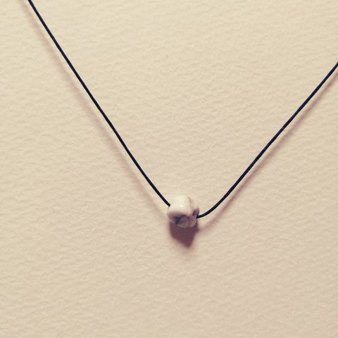 stone necklace　ハウライト