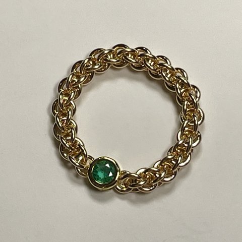 『 Aqua greenish ( blessing ) 』Ring by K14GF 