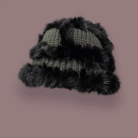 個性的ハット/大人用の帽子/ニットハット/ハット/冬の帽子/防寒対策/暖かい帽子/ニット帽子/面白い帽子