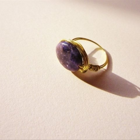 レピドライト　Wire　Ring