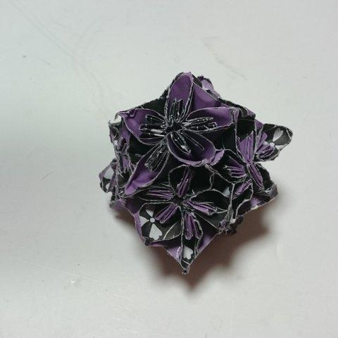 和柄ミニくす玉紫