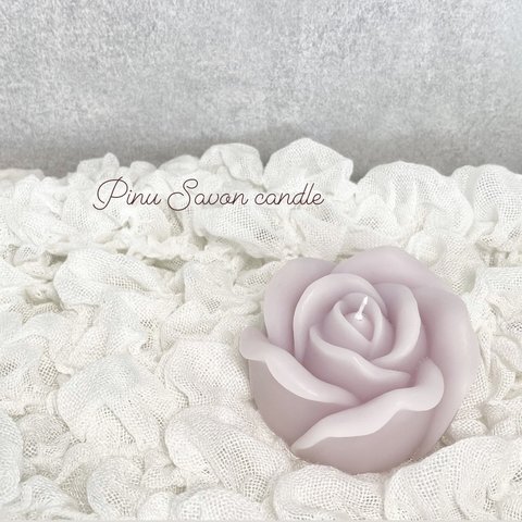 PinuSavon バラ キャンドル lcolor candle