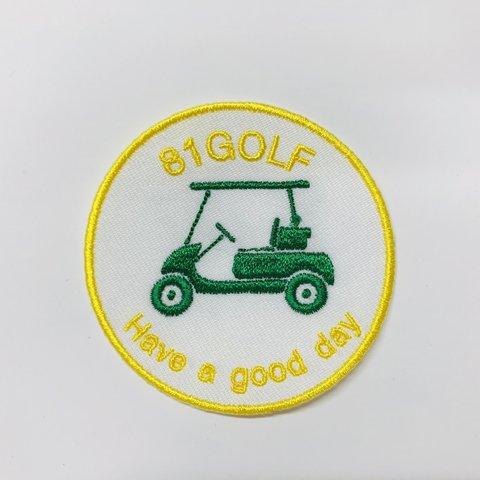 ワッペン／81GOLF／ゴルフ