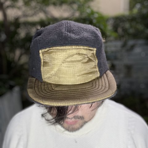 fear&desire "neo vintage" USA poncho remake boa fleece  5panel cap F