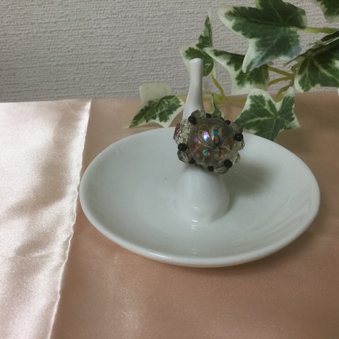 お花の指輪