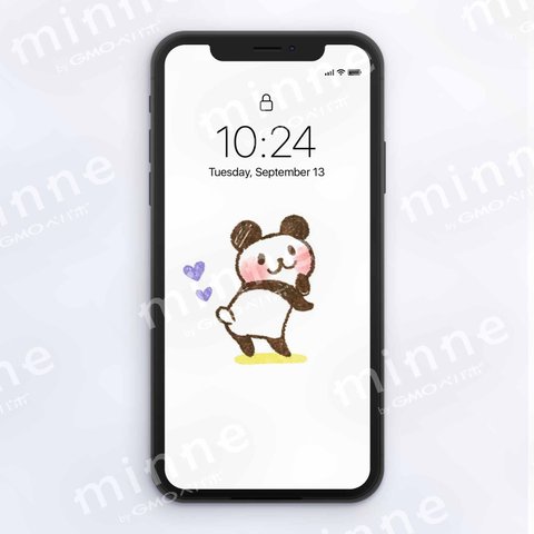 [かわいい／パンダ]　壁紙   Panda  スマホ壁紙　大人気-J