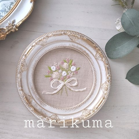 【再販】Bouquet刺繍＊アンティークフレーム