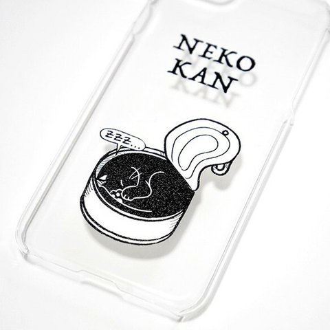 スマホケース「NEKOKAN」黒猫の缶詰 MNN05B