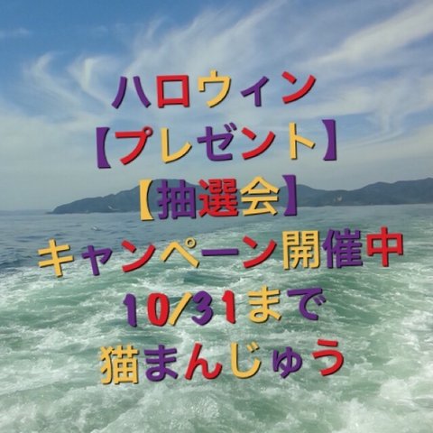 終了いたしました！ハロウィン【プレゼント】&【抽選会】キャンペーン(≧∀≦)　猫まんじゅうより