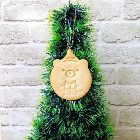 食品サンプル　クリスマスクッキー（くまさん）　クリスマスのオーナメントとしてもおススメです！