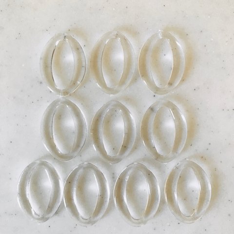 Clear Oval No Hole Parts