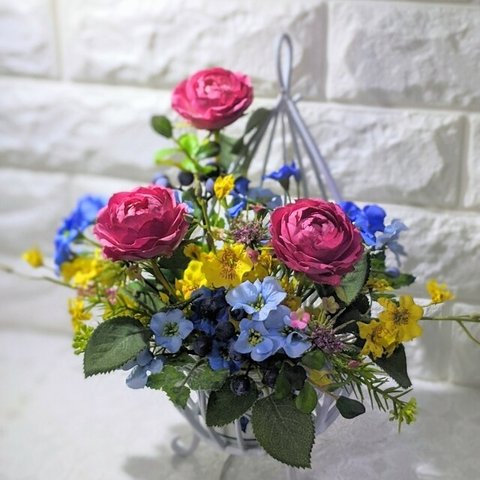 花工房美智子Flower arrangement for planters　#a