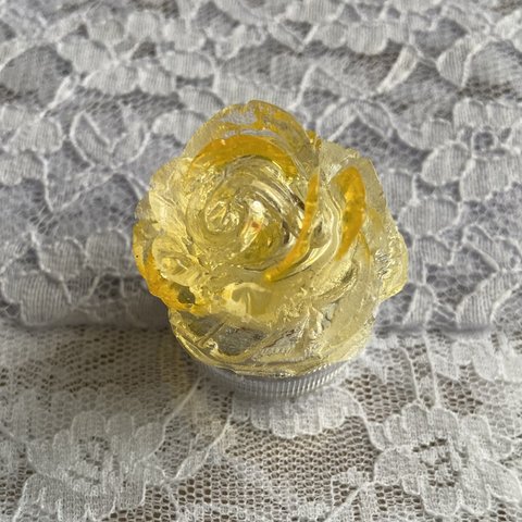 レジンランプ 黄バラ