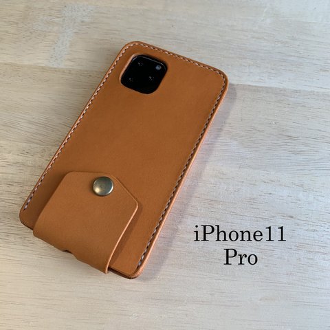 iPhone11 Pro カバー ケース【刻印名入れ無料・選べる革とステッチ】