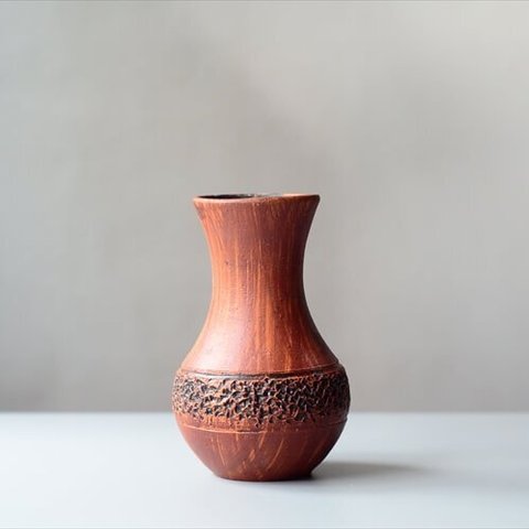 ドイツから ヴィンテージ 陶器の花瓶 花器 Art pottery フラワーポット 一輪挿し フラワーベース ミッドセンチュリー アンティーク_ig3810