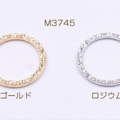 M3745_R     45個   フレームパーツ 丸 模様入り 19mm3×【15ヶ】