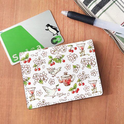 Sakura card case｜桜の花カードケース 名刺 定期入れ